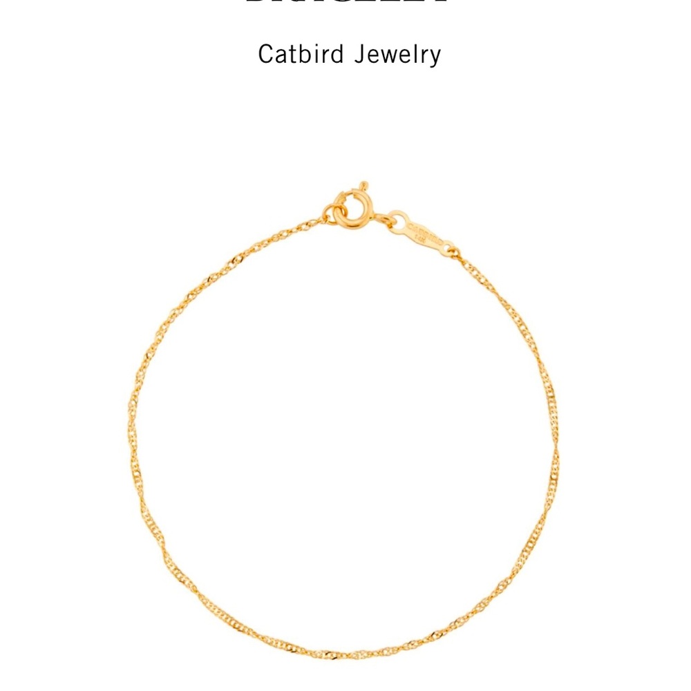 Catbird Sweet Nothing Bracelet, 14k yellow gold